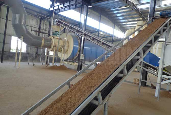 wood chips dryer